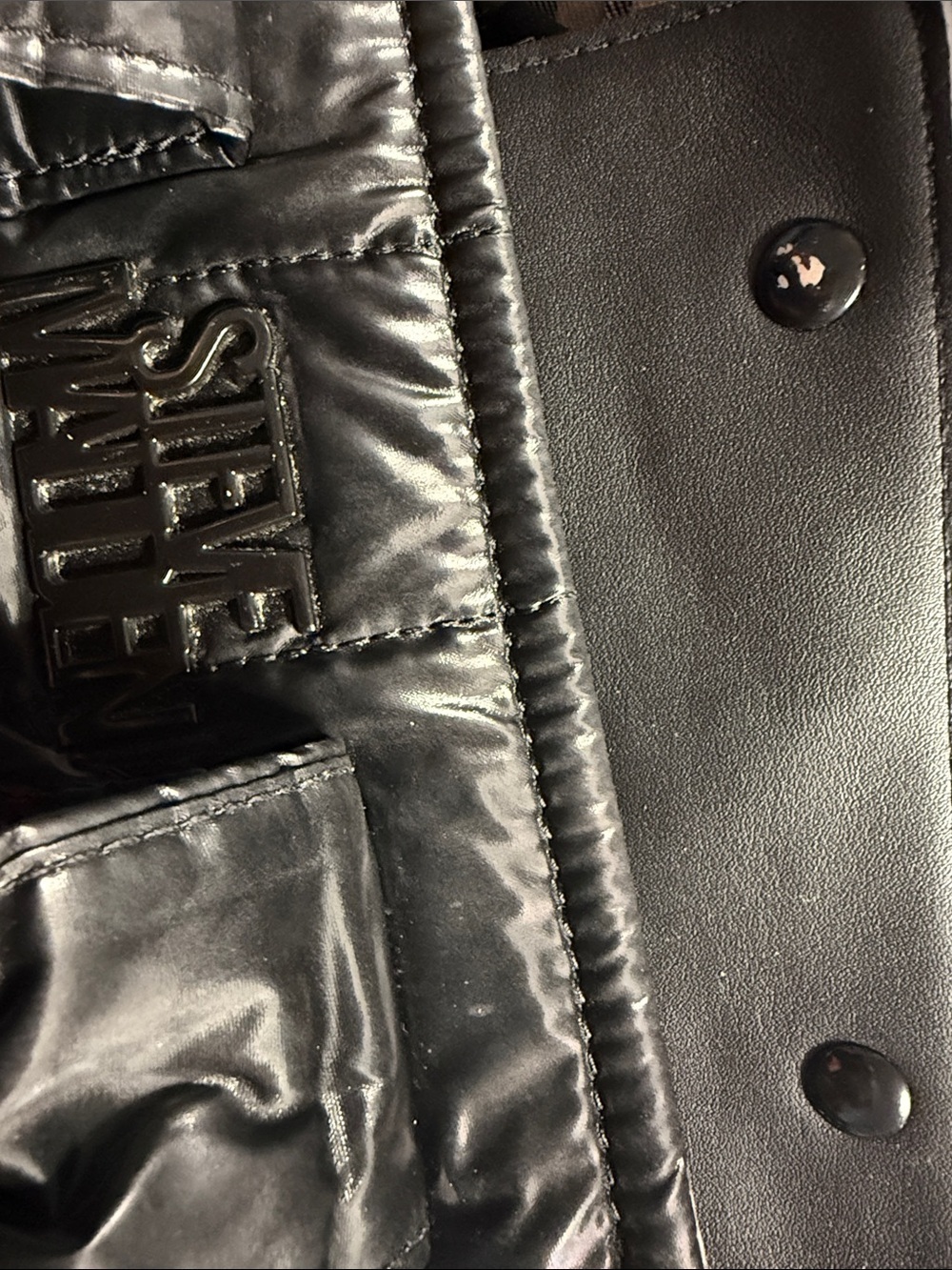 Steve Madden Black Structured Tote Bag - Picture 12 of 12